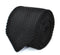 black tie skinny knitted tie with pointed end